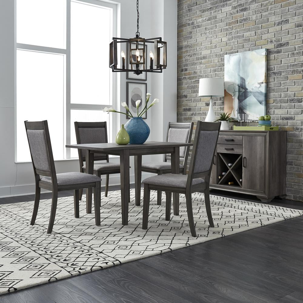 Liberty Furniture Industies, INC Tanners Creek Optional 5 Piece Drop Leaf Set in Graystone