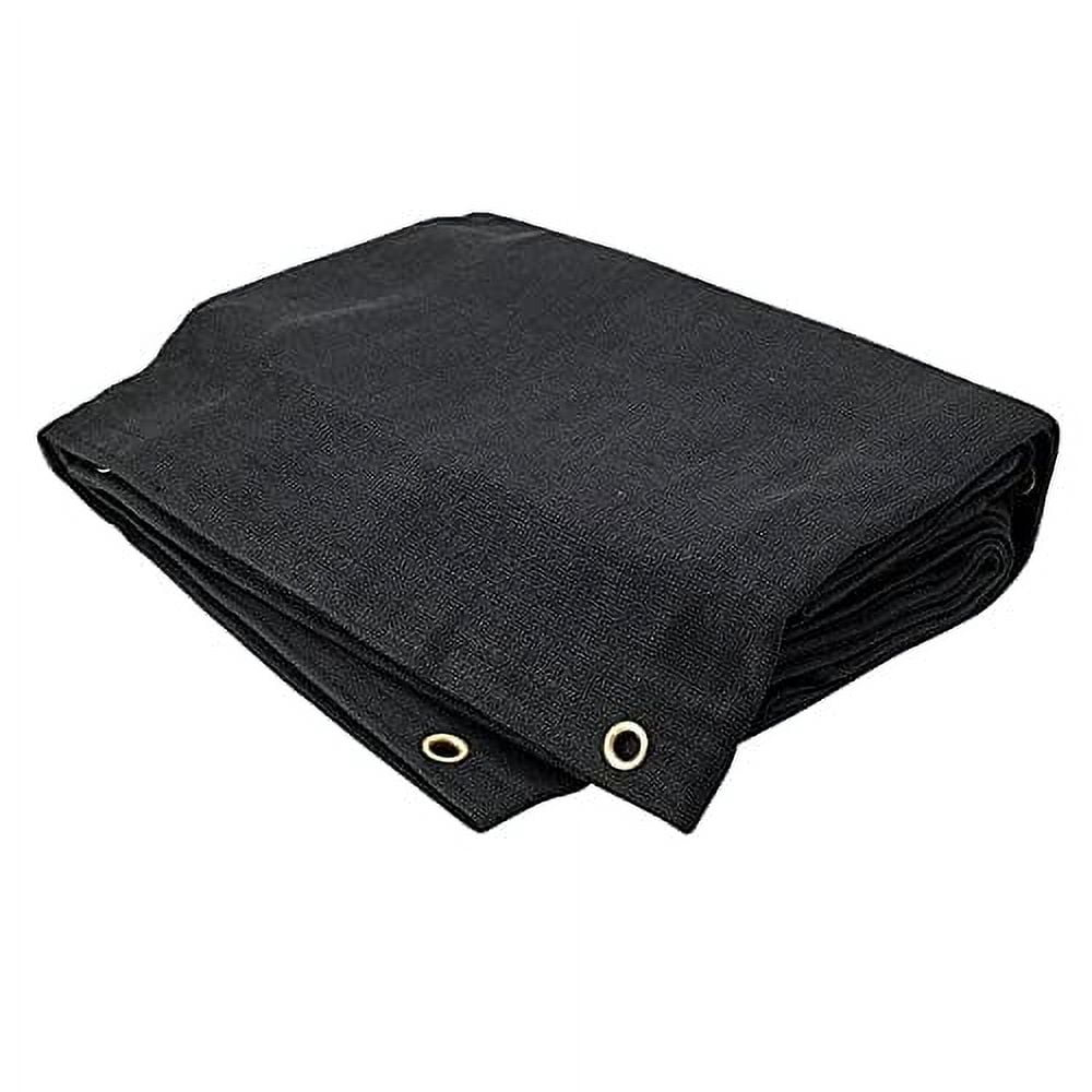 Tarps Now Heavy Duty Mesh Tarps, (8' X 16') with Grommets - 75% Sunblock Shade Cloth Tarp for Patio Screen, Wind Block, Privacy Screen, Canopies, Dump Trucks, Pool Cover - Black