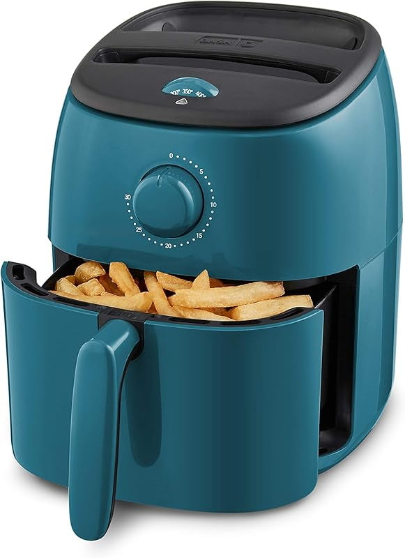 Dash Tasti Crisp 2.6 qt Air Fryer, Teal - Auto Shut off, Non-Stick Fry Basket