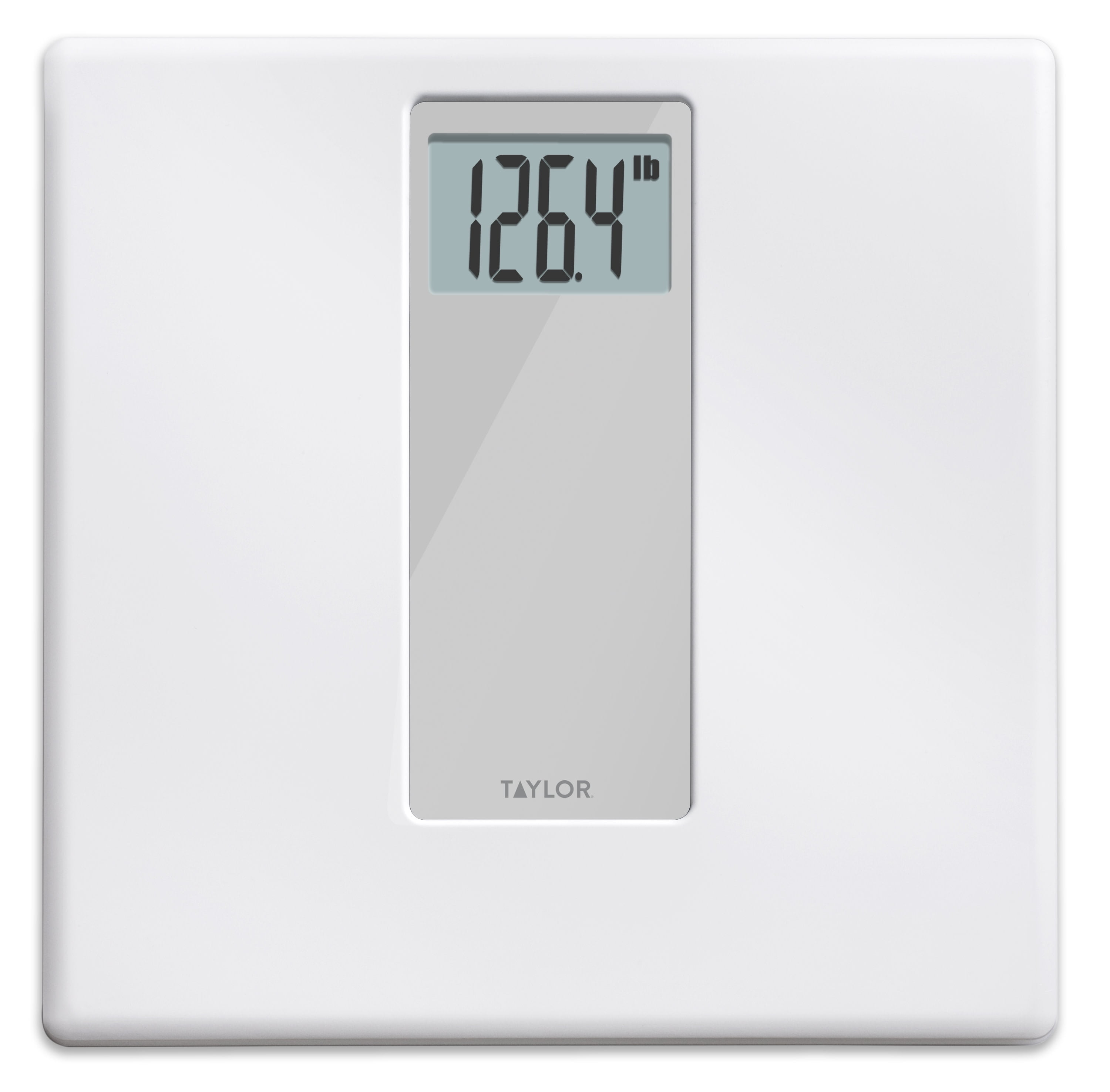 Taylor Digital 400 lb Capacity White/Gray Bathroom Scale