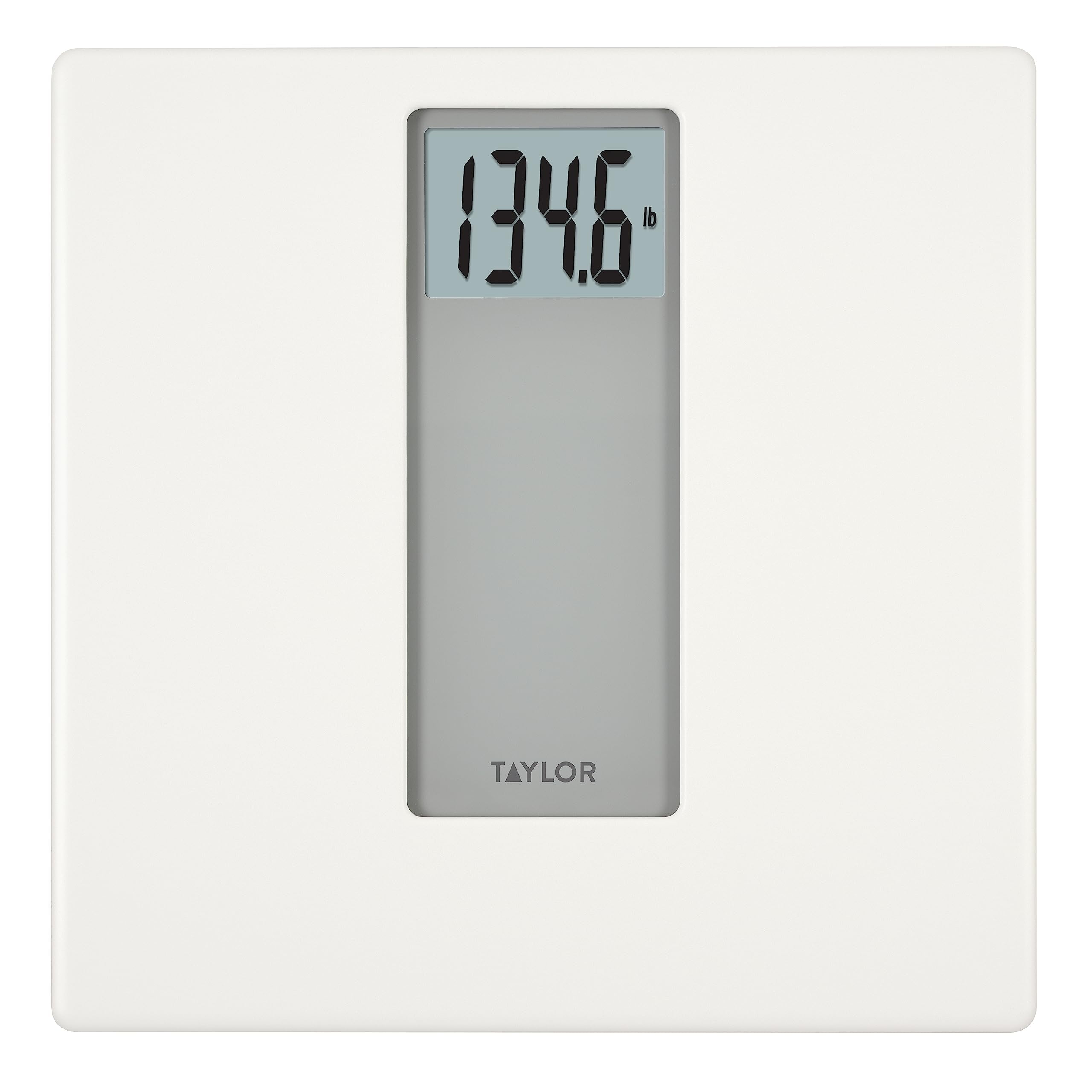 Taylor Digital 400 lb Capacity White/Gray Bathroom Scale