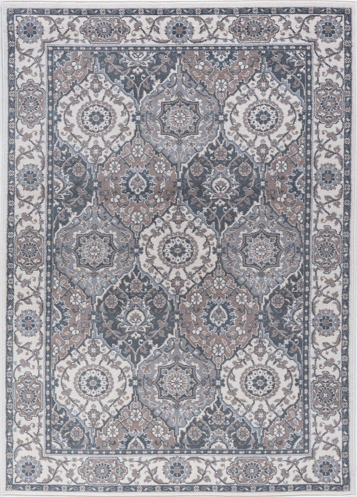 Tayse Madison Area Rug MDN3617 Traditional Cream Half-Brick Repeat 2' x 3' Rectangle
