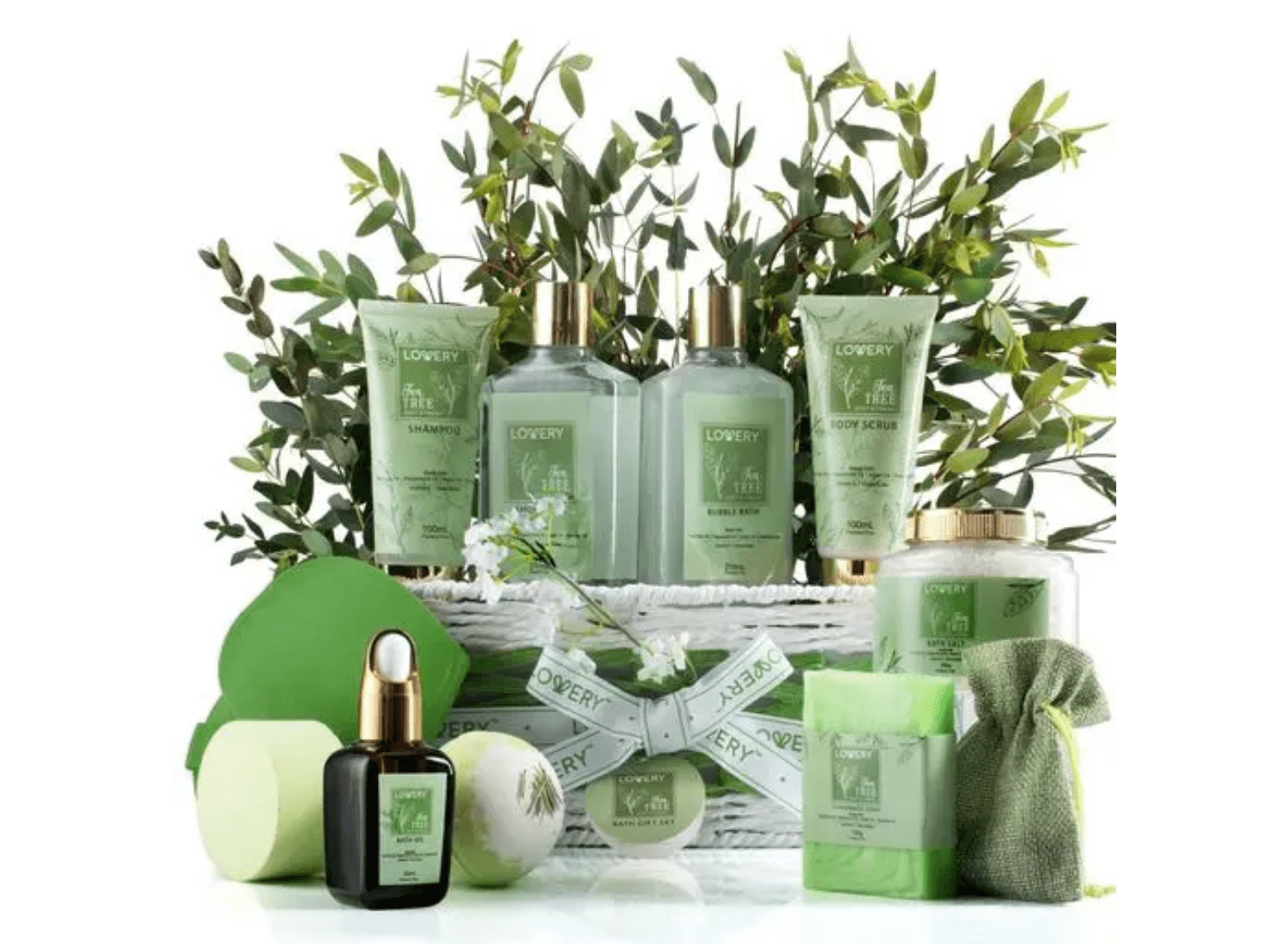 Tea Tree Bath & Body Set - Luxury Aromatherapy Home Spa Set