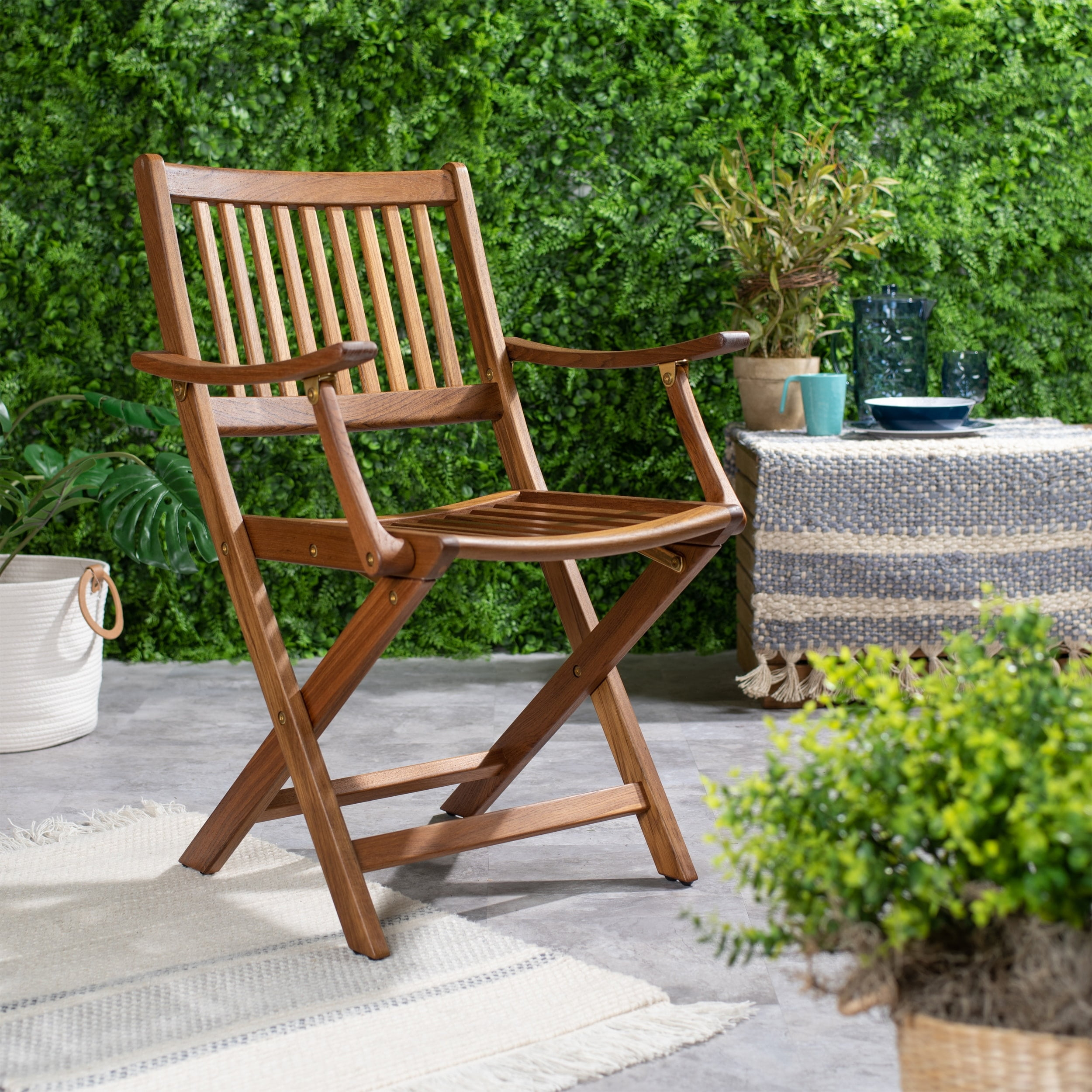 Eaglet Teak Outdoor Folding Dining Armchair