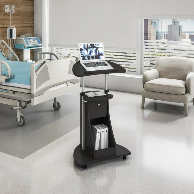 Red Barrel Studio® Mobile Medical Laptop Computer Cart, , Adjustable Height, B005