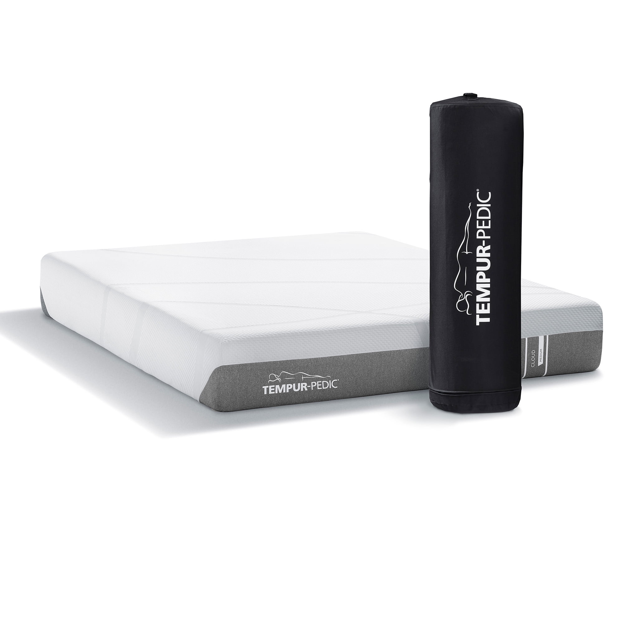 Tempur-Pedic Cloud Medium Hybrid Memory Foam Bed in a Box, Twin Size