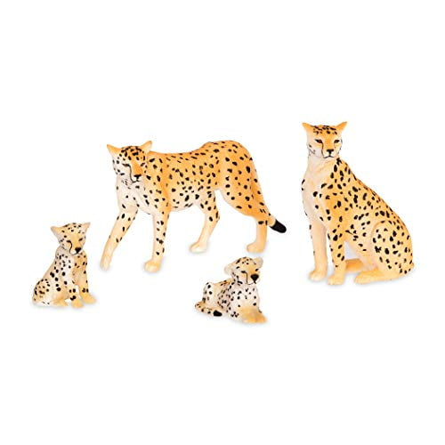 Terra by Battat Cheetah Family Action Figure Set, 4 Pieces