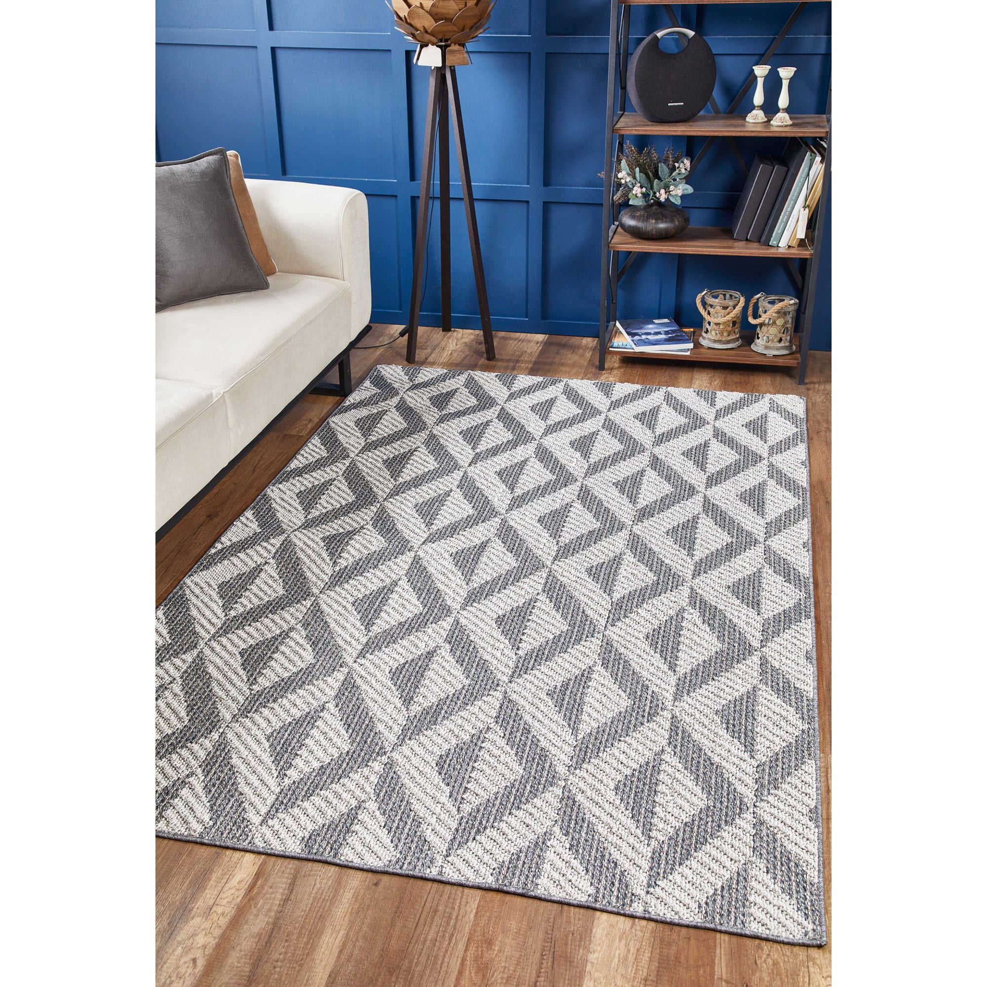 Terrace 6759 Grey Illusion Area Rug, Size - 4' x 5'9"