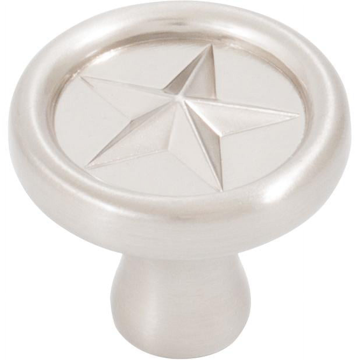 Stone Harbor Hardware Texas Star Cabinet Knob, 1-1/4 Inches, Satin Nickel By Stone Harbor Hardware