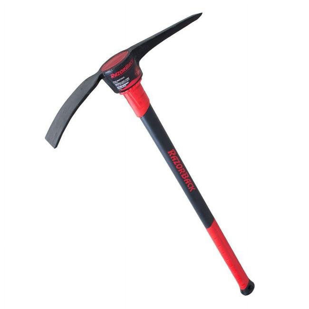 Pick Mattock, 5 lb,34 in Handle, Red/Black