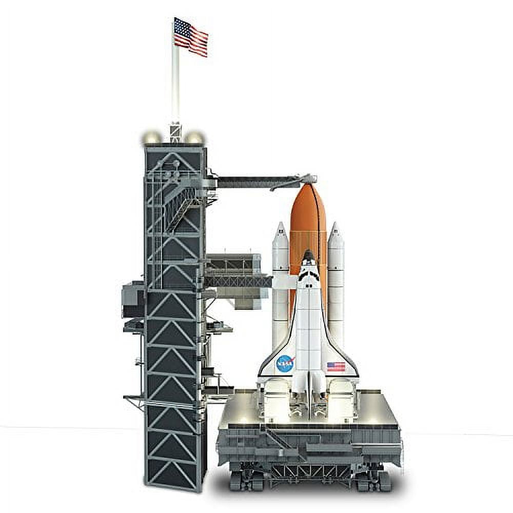 The Bradford Exchange Hawthorne Village Division Kennedy Space Center Launch Pad Lights Up Space Shuttle Sculpture 17-inches