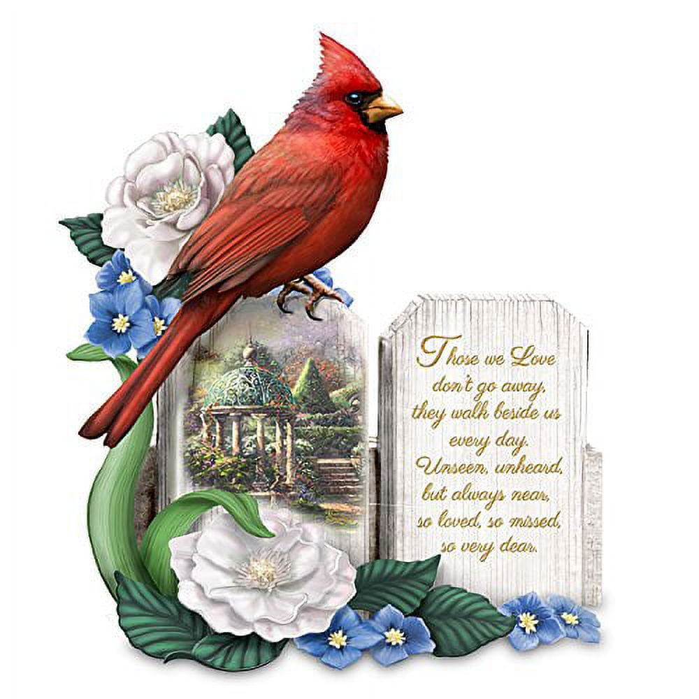 The Hamilton Collection Thomas Kinkade Art Sculpted Cardinal Remembrance Figurine 5-inches