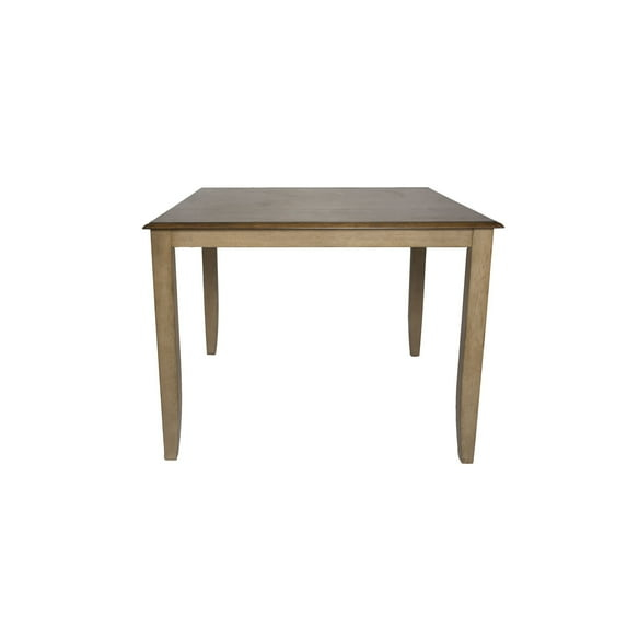 The Hamptons Collection 48” Brown Square Hardwoood Cafe Height Table