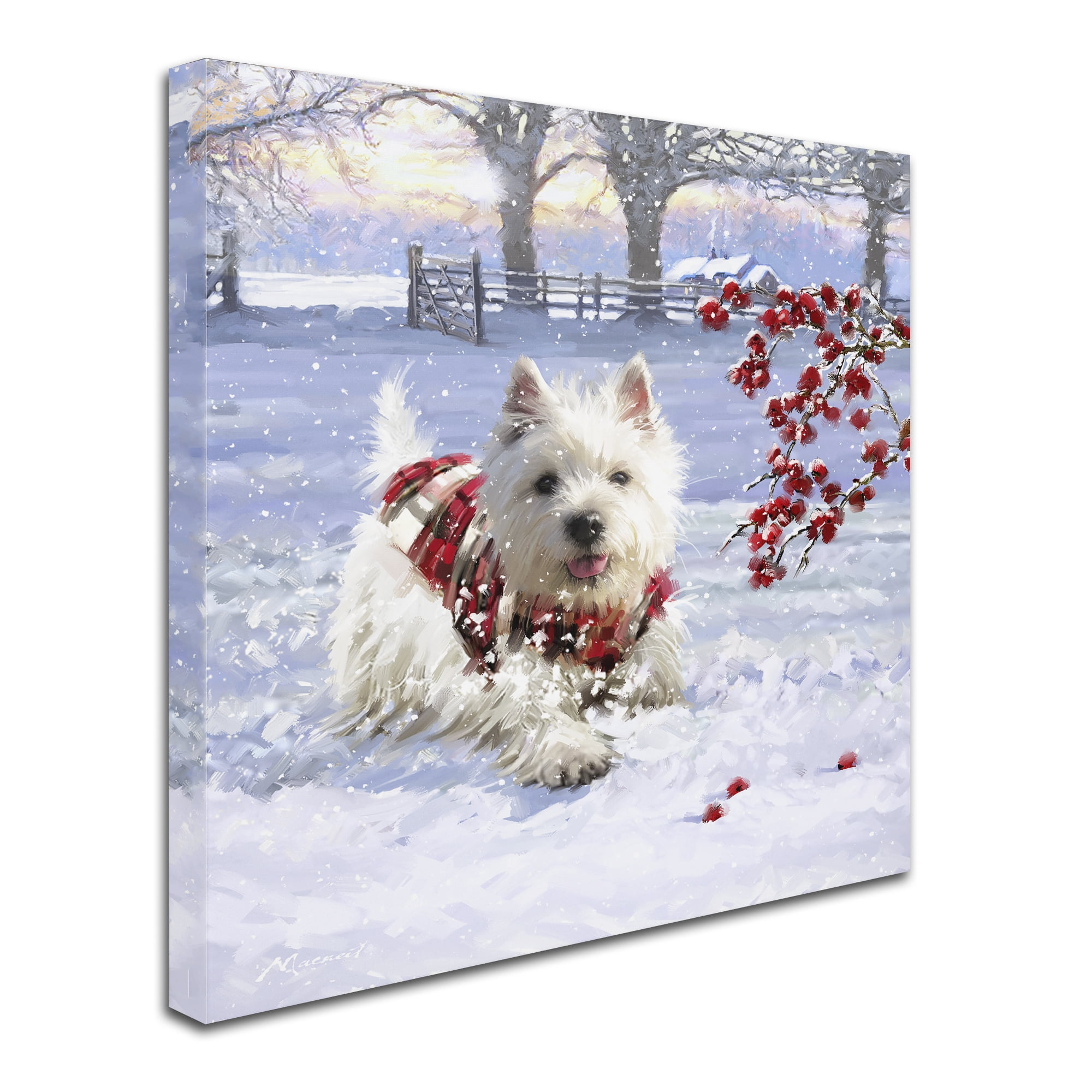 Trademark Fine Art -The Macneil Studio 'Westie Fun' Canvas Art - 18''x18''