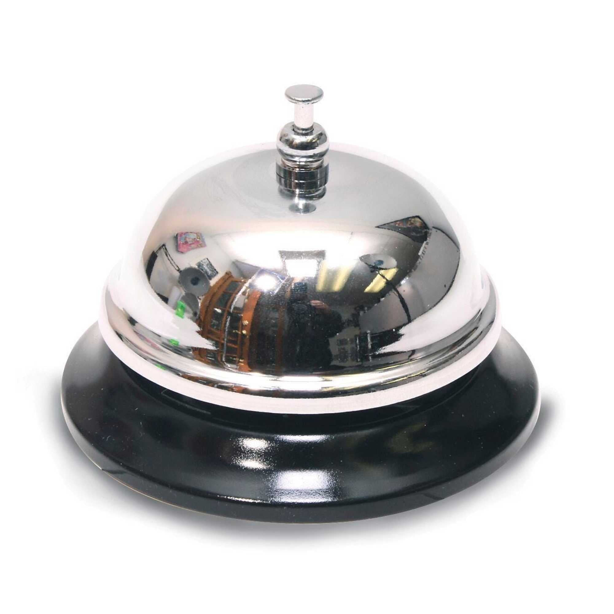 The Classics All-Metal Call Bell, Chrome Finish, No-Slip Base (TPG-343)
