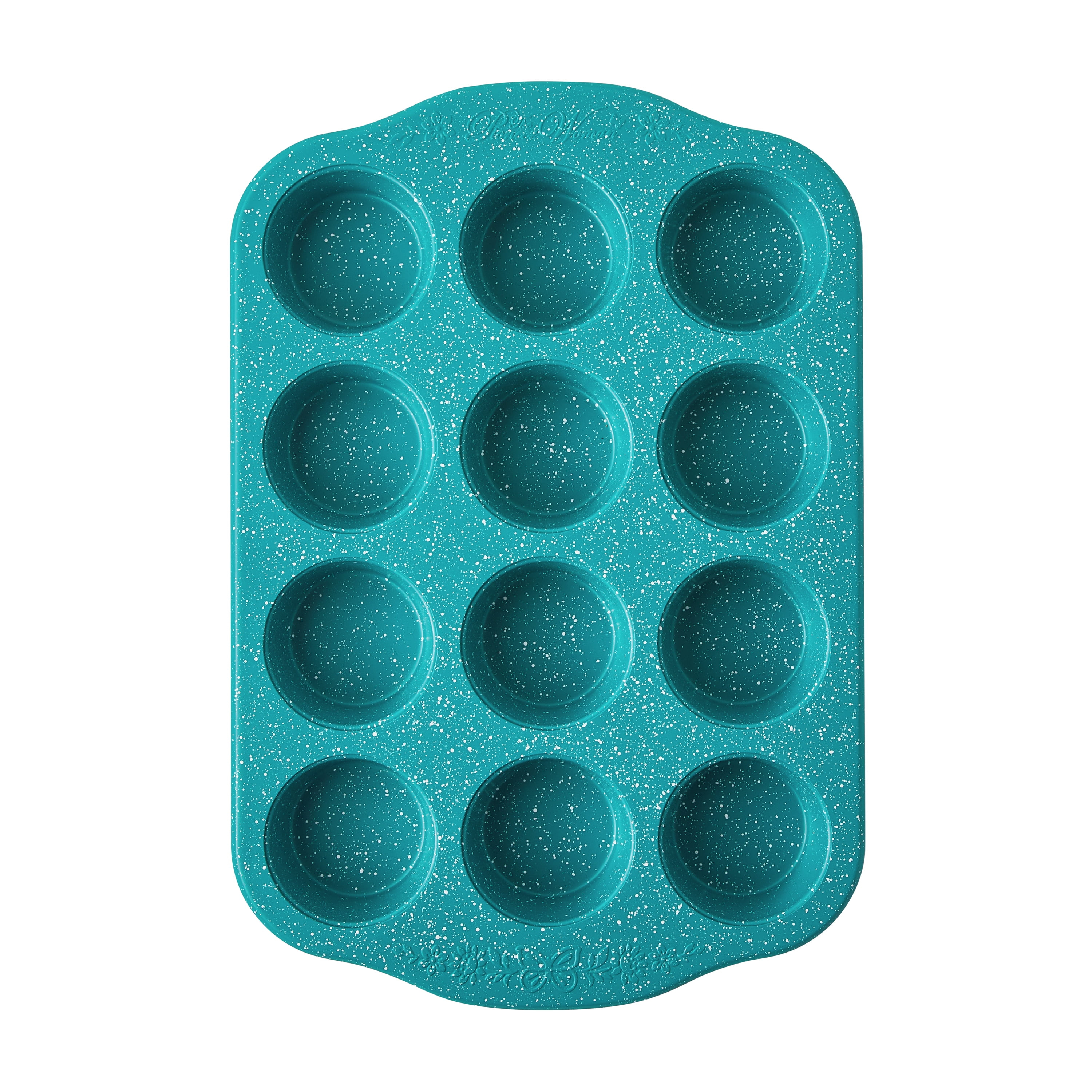 The Pioneer Woman Teal Speckle Timeless 12-Cavity Nonstick Muffin Pan