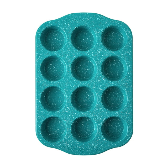 The Pioneer Woman Teal Speckle Timeless 12-Cavity Nonstick Muffin Pan