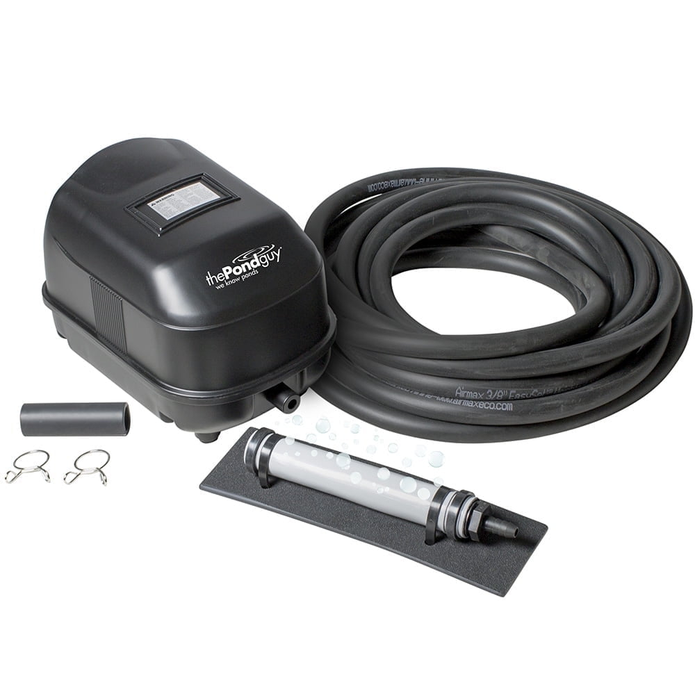 The Pond Guy Pond Aerator 1, Water Garden Aeration Kit: Diaphragm Compressor, Air Line & Diffuser