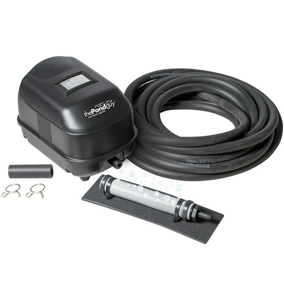 The Pond Guy Pond Aerator 1, Water Garden Aeration Kit: Diaphragm Compressor, Air Line & Diffuser