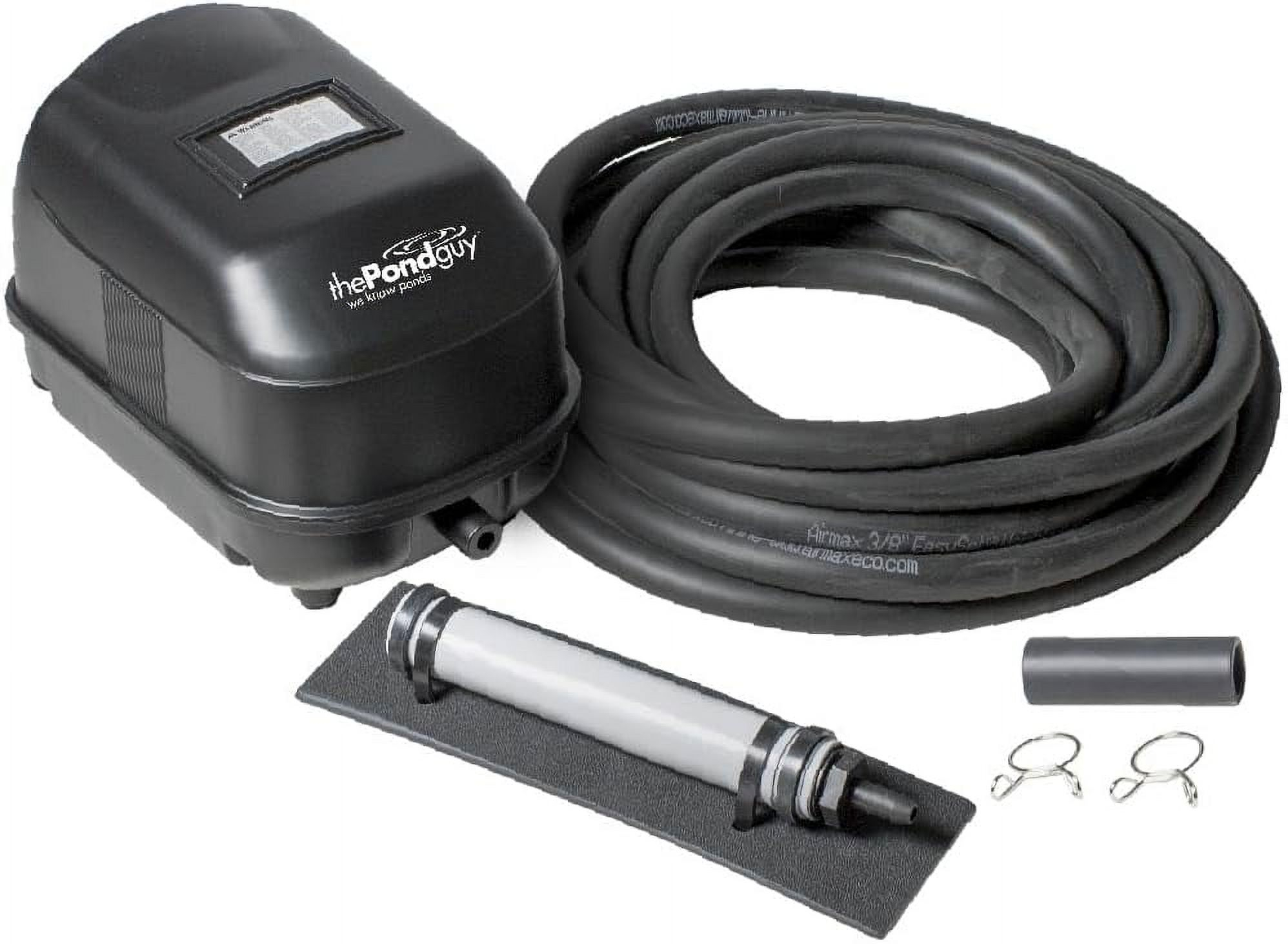 The Pond Guy Pond Aerator 1, Water Garden Aeration Kit: Diaphragm Compressor, Air Line & Diffuser