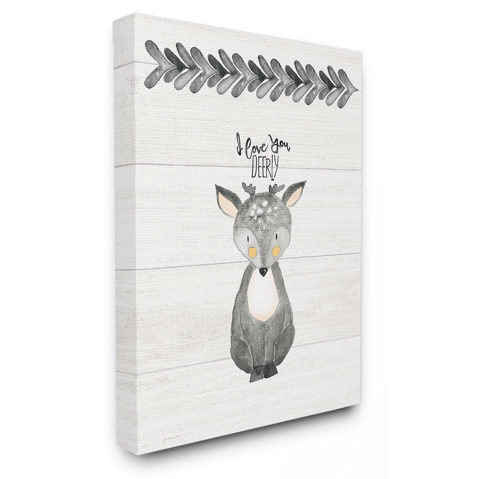 The Stupell Home Decor Collection The Kids Room by Stupell I Love You Deerly Wall Art