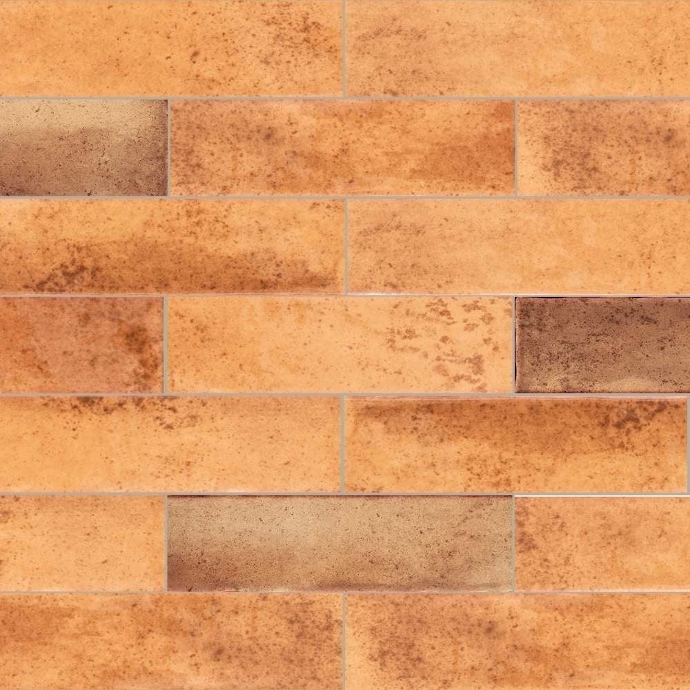 The Tile Life Ibiza 2x10 Terracotta Glossy Ceramic Subway Wall Tile - 2x10 Sample