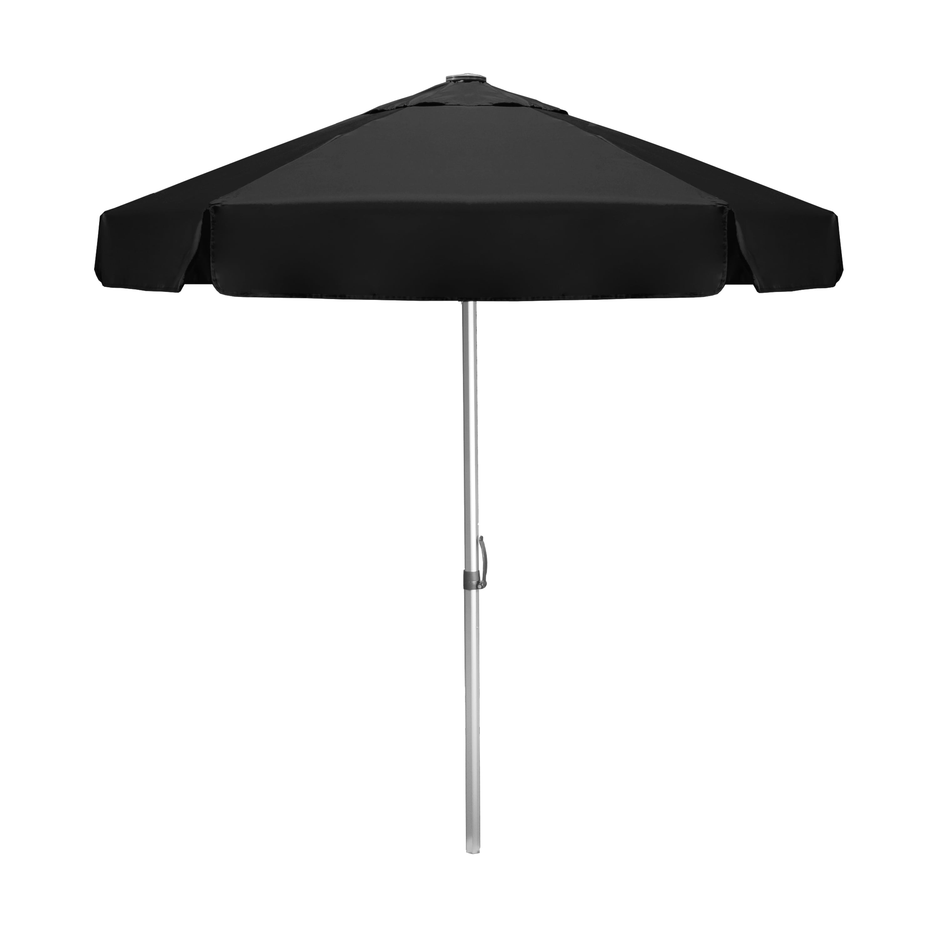 The Vented Bistro 7ft Windproof Sun Shade Outdoor Patio Umbrella with Push Button Tilt, Restaurant Market Outdoor Table Umbrella, Heavy Duty Commercial Quality Patio Umbrella, Black