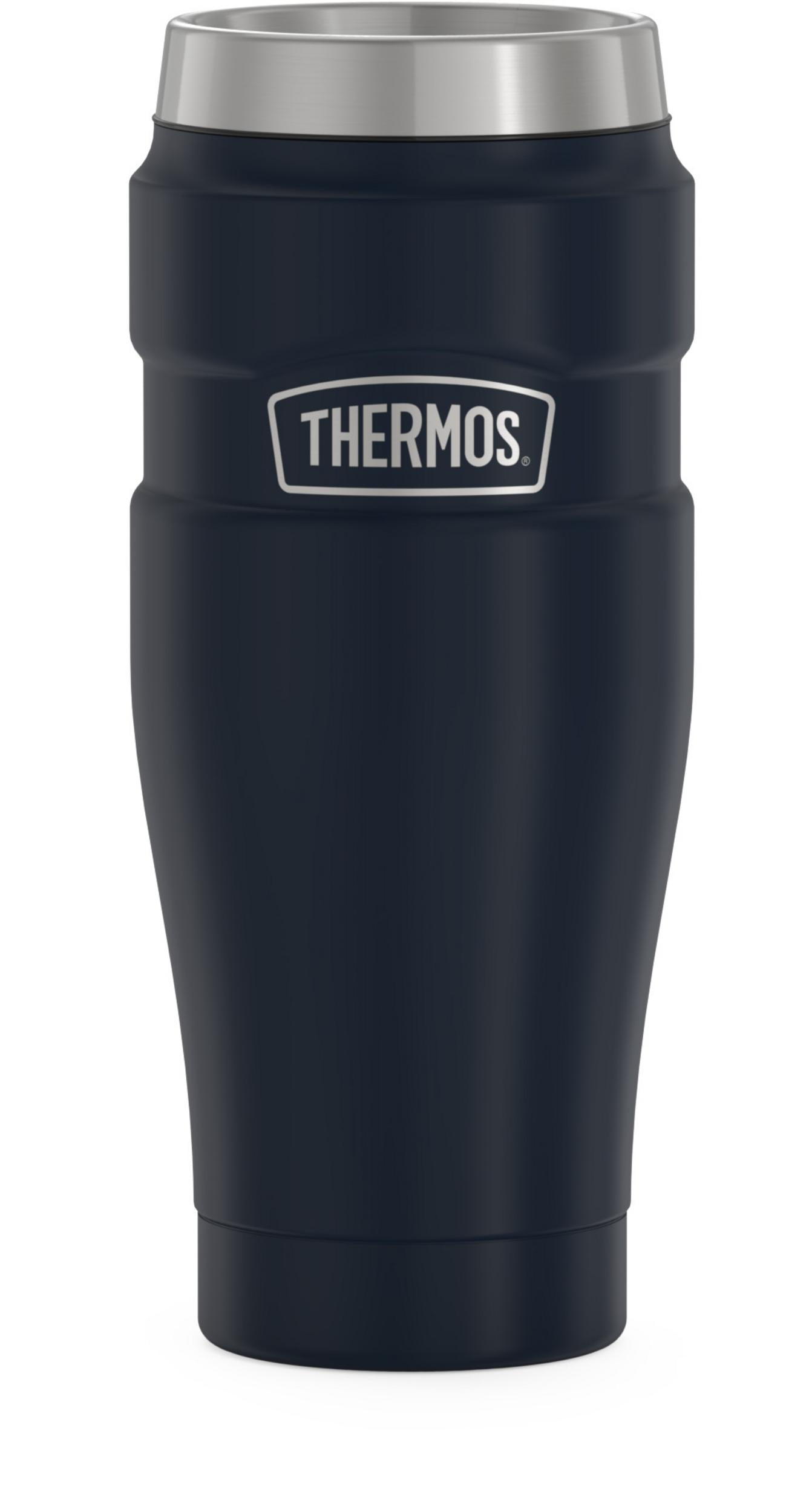 Thermos Stainless King Vacuum Insulated Stainless Steel Tumbler, 16oz, Matte Midnight Blue