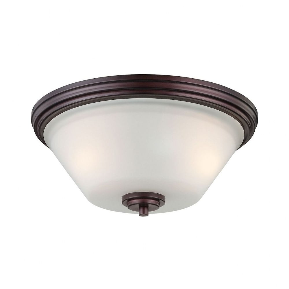 Thomas Lighting - Pittman - Two Light Flush Mount-Sienna Bronze Finish