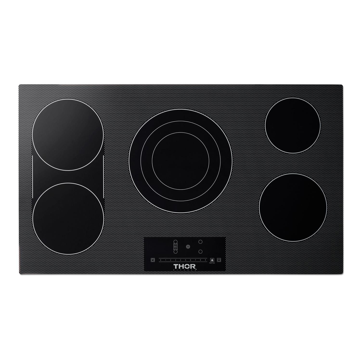 Thor Kitchen Tec36 36" Wide 5 Burner Electric Cooktop - Black
