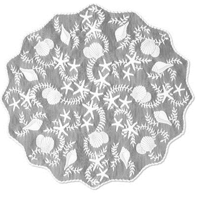 Tidepool Round Table Topper - White - 42 in.