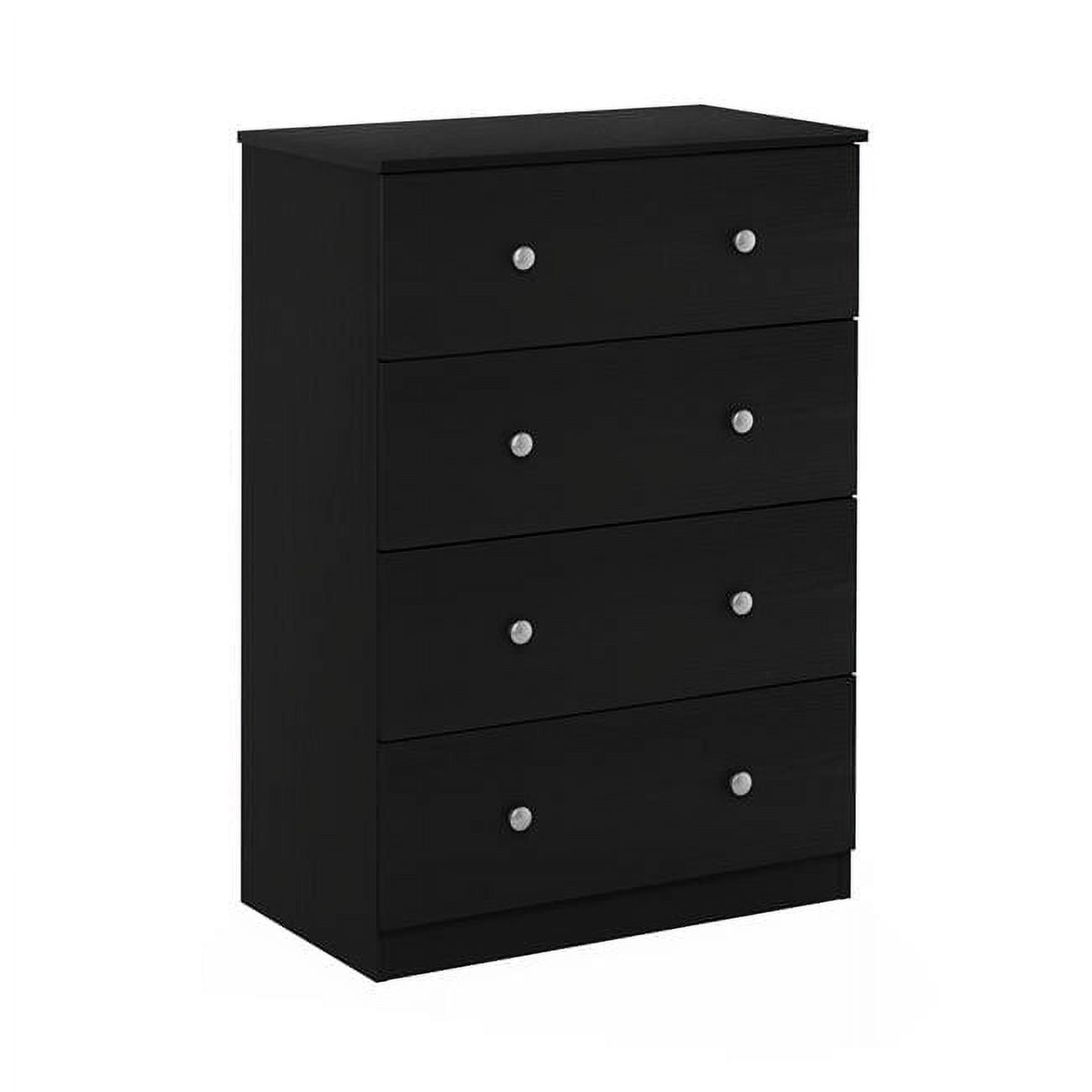 Tidur Simple Design 4-Drawer Dresser, Americano