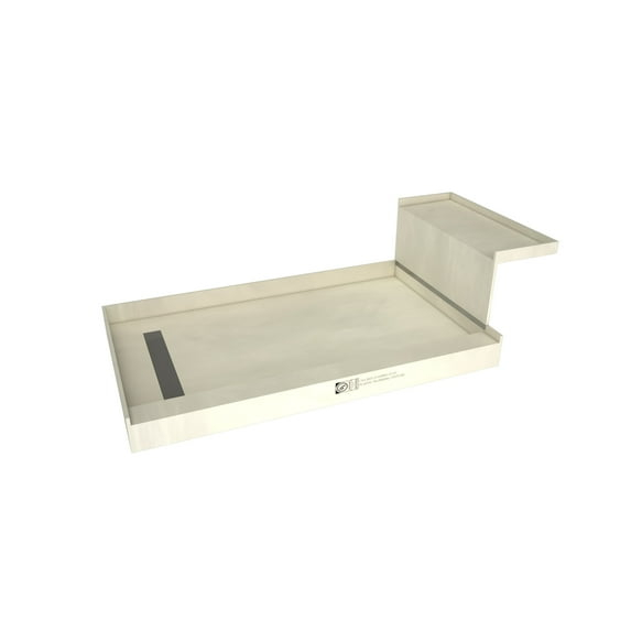 Tile Redi Rt4860l-Rb48-Kit Base'n Bench 72" X 48" Rectangular Shower Base - Tileable