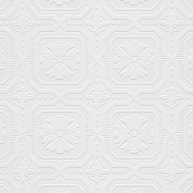 Tin Tiles Paintable Wallpaper