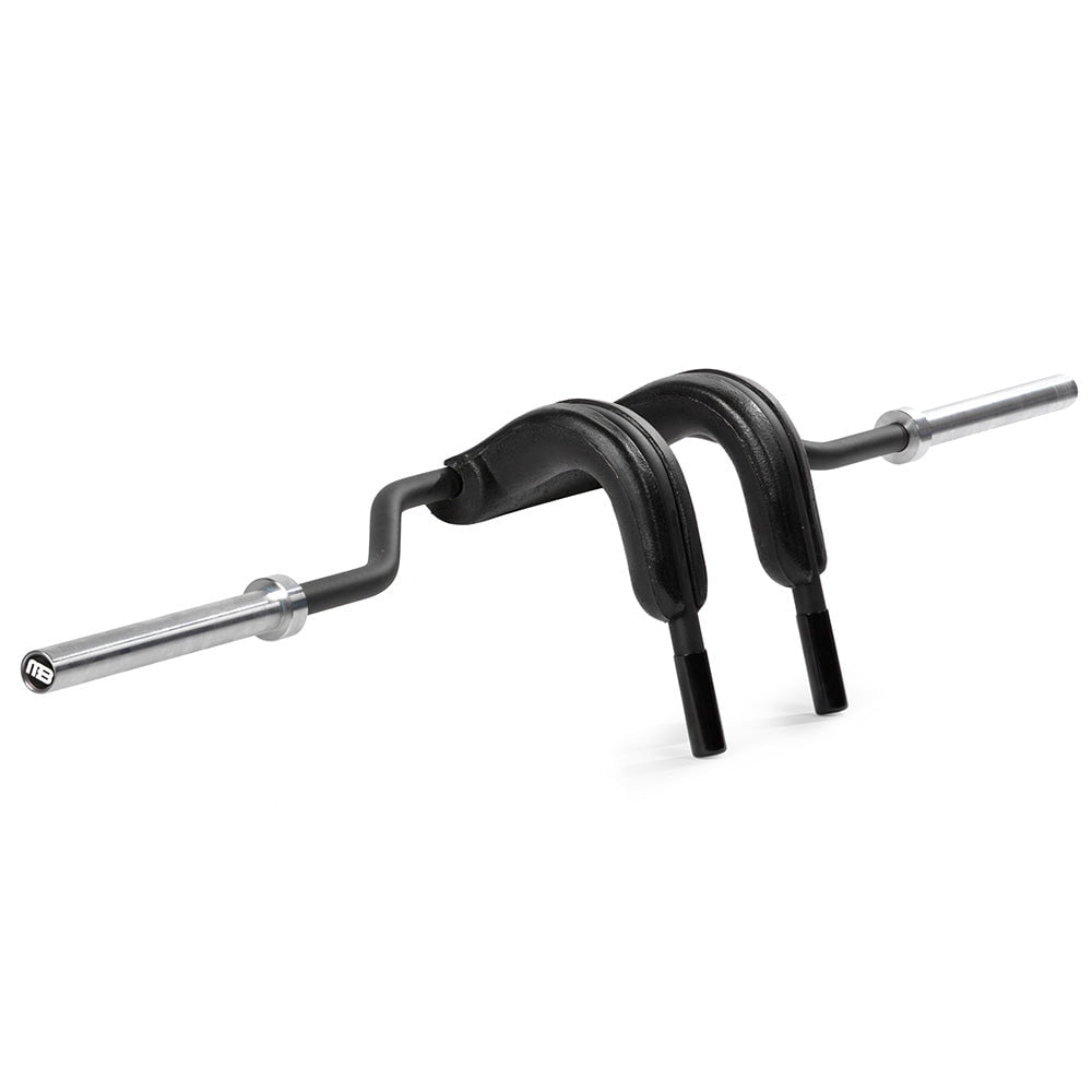 Titan Fitness Marrs-Bar, Rackable Safety Squat Cambered Barbell with 6" Drop, Rated 1,200 LB, High-Density Foam Shoulder and Arm Pads, 43mm Easy-Grip Hand Grips, Ribbed Olympic Weight Sleeves