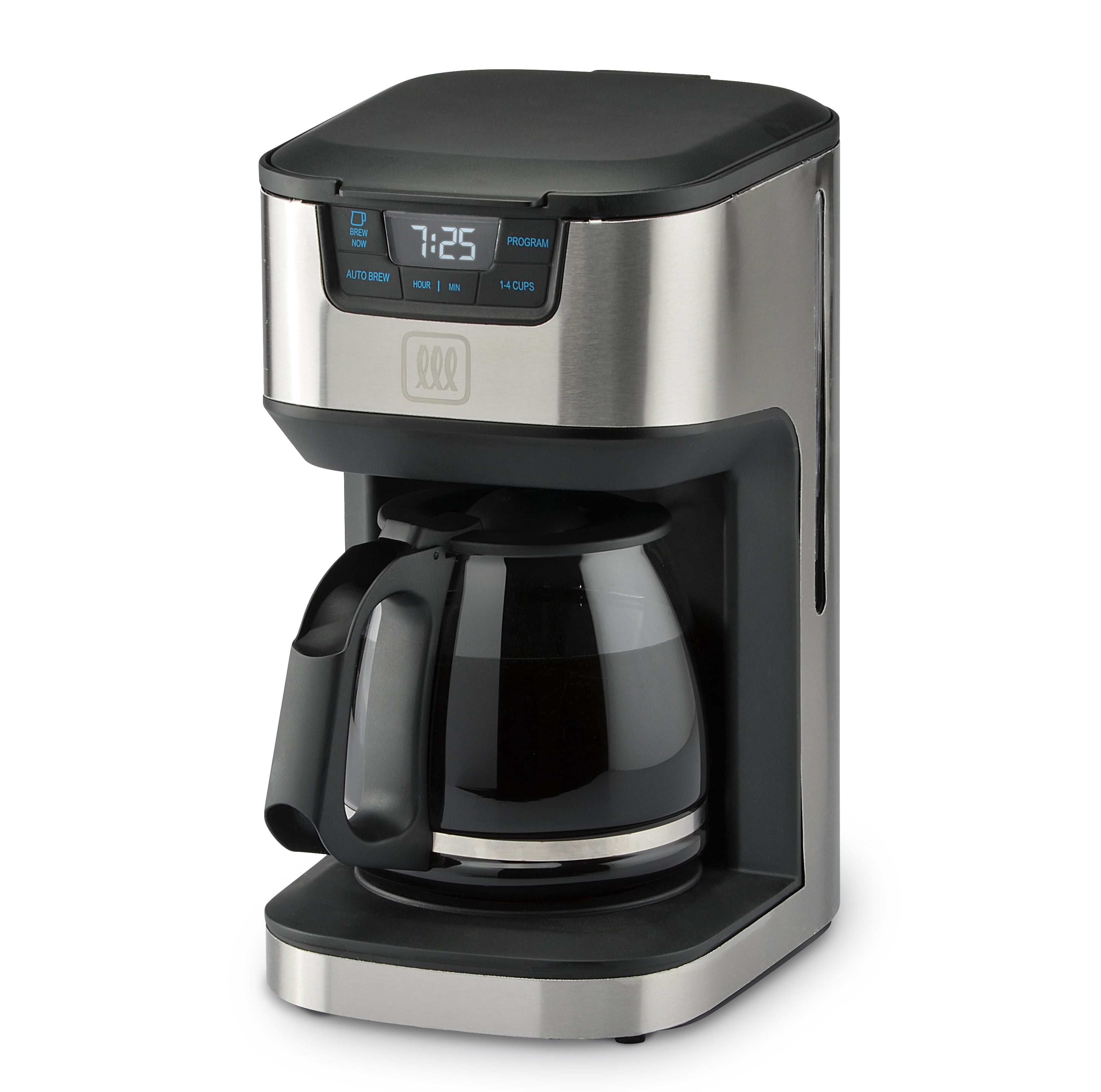 Toastmaster 12-Cup Digital Drip Coffee Maker, Stainless Steel, TM-129CM
