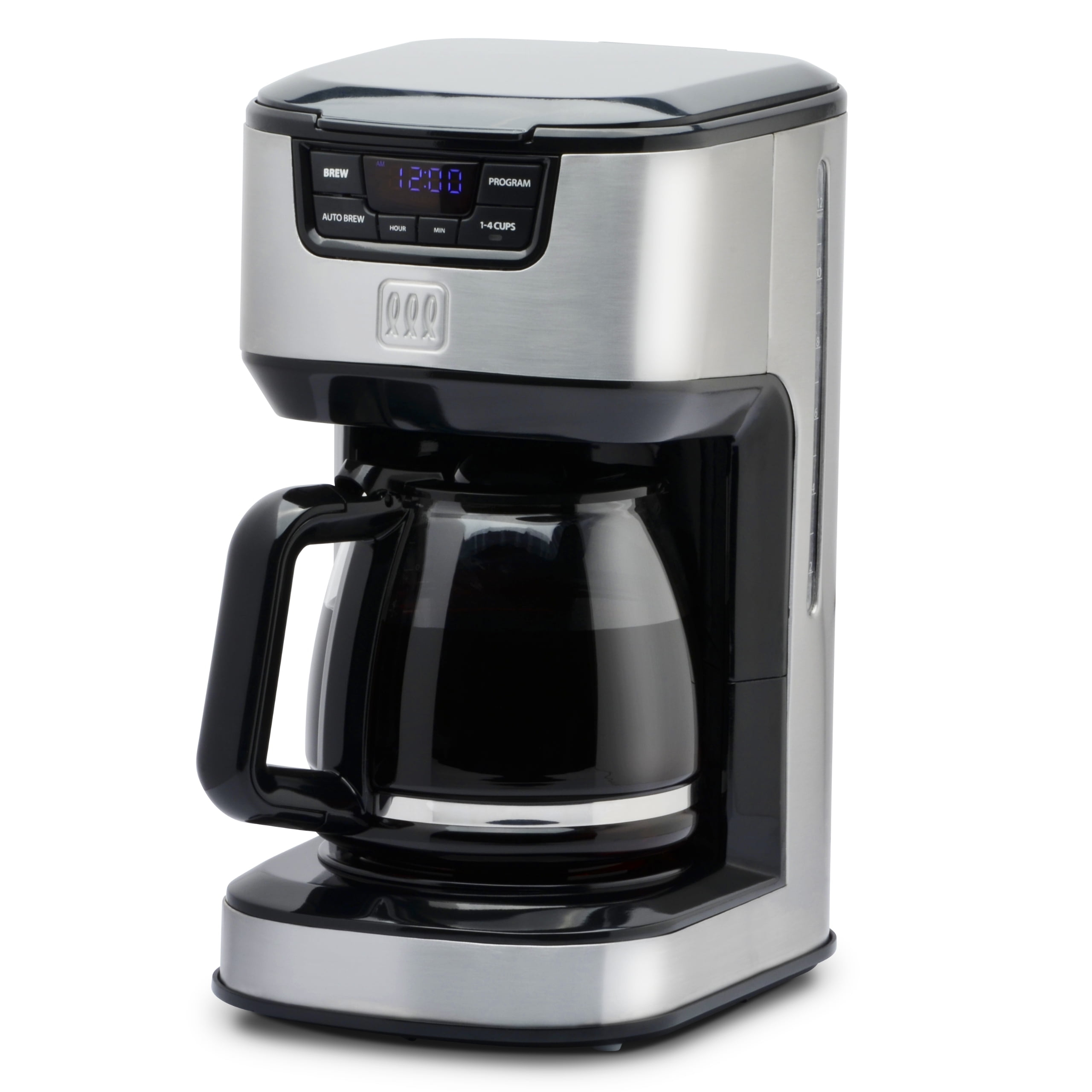 Toastmaster 12-Cup Digital Drip Coffee Maker, Stainless Steel, TM-129CM