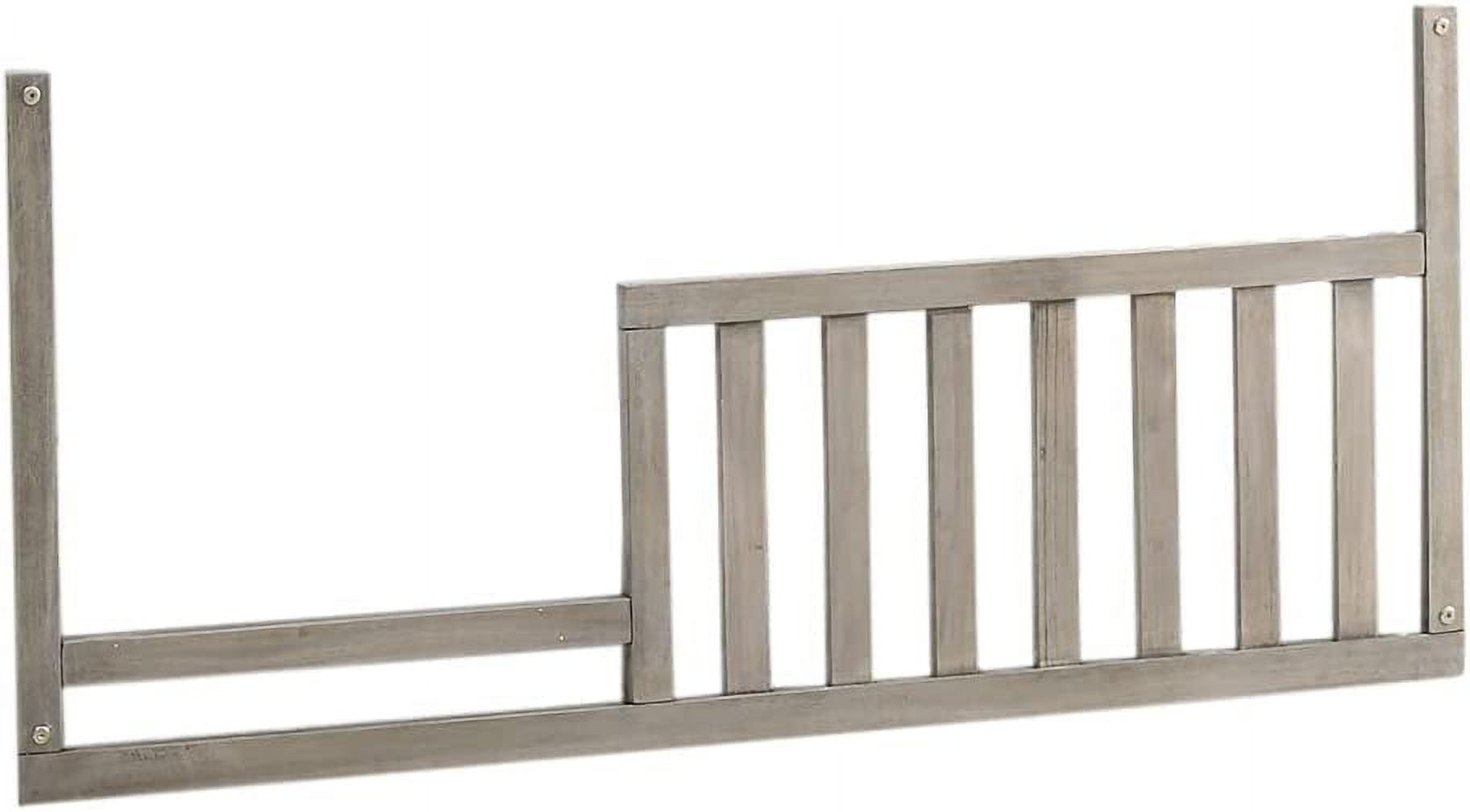 Barandilla de Seguridad para Cama de Niños Pequeños para Catres con Excavación para Bebés (Gris Ceniza)