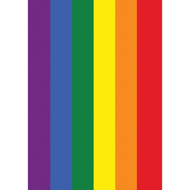 Toland Home Garden Rainbow Pride LGBTQIA+ Pride Flag Double Sided 12x18 Inch