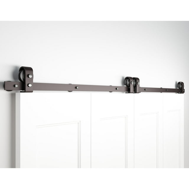 Stone Harbor Hardware Top Mount Strap Style Folding Door Hardware Set, Fits Door Openings, By Stone Harbor Hardware