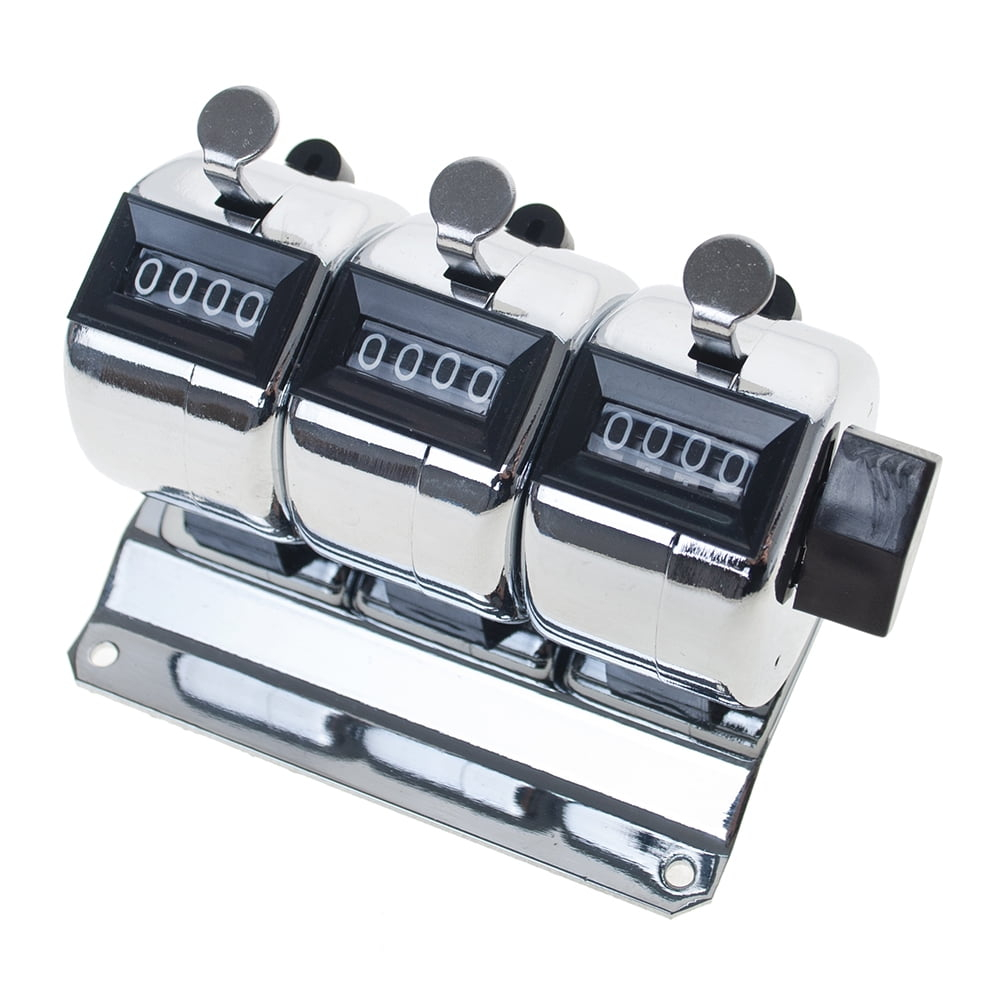 Toptie 3-Unit Desktop Tally Counter, Counter Clicker with Base, for Event, People, Inventory