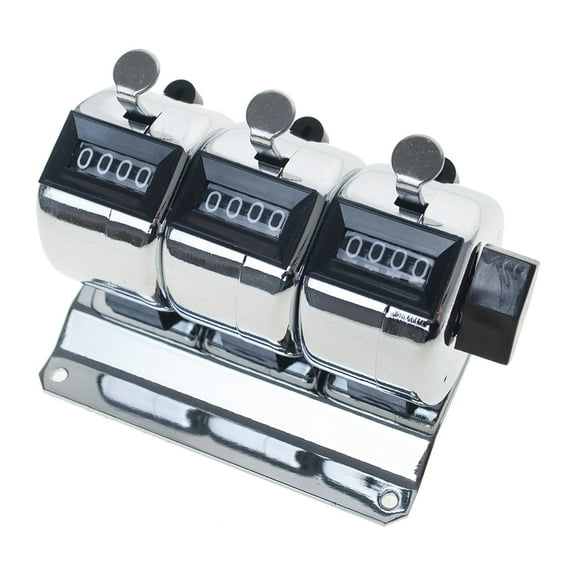 Toptie 3-Unit Desktop Tally Counter, Counter Clicker with Base, for Event, People, Inventory