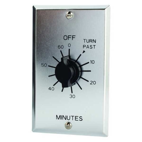 C Series Commercial Style Spring Wound Auto Off In-Wall Time Switch, 2 Hours