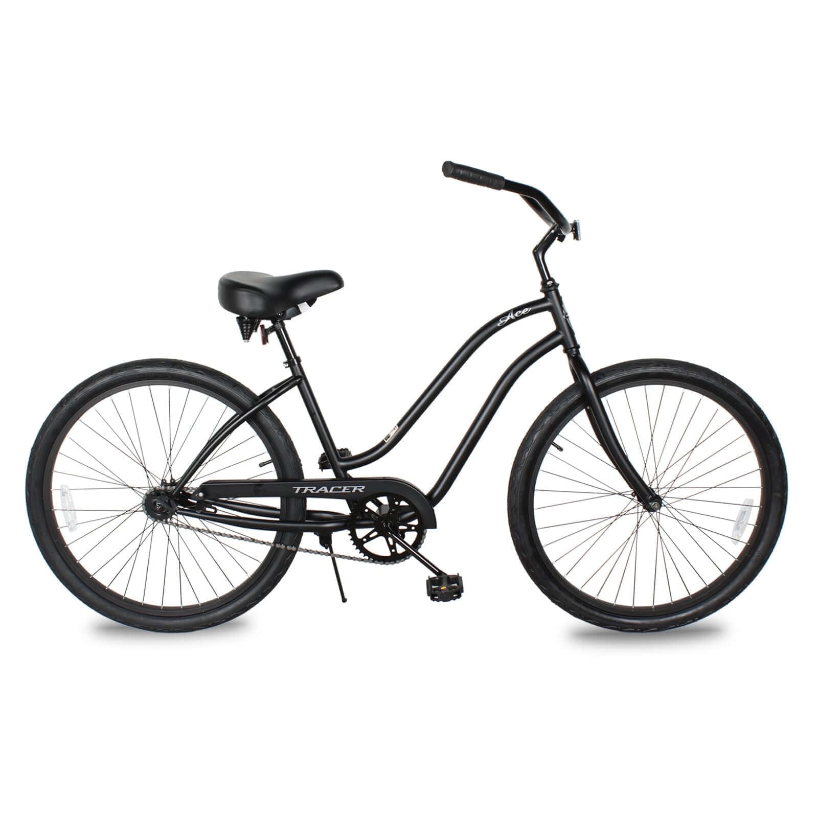 Tracer ACE Bicicleta de Playa de 26 Pulgadas para Mujer, Rosa, Velocidad Nica, Freno de Montaña, Bicicleta Urbana de Cercanías para Adultos