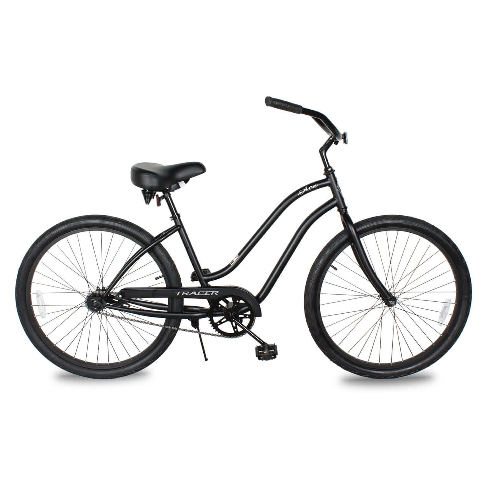 Tracer ACE Bicicleta de Playa de 26 Pulgadas para Mujer, Rosa, Velocidad Nica, Freno de Montaña, Bicicleta Urbana de Cercanías para Adultos