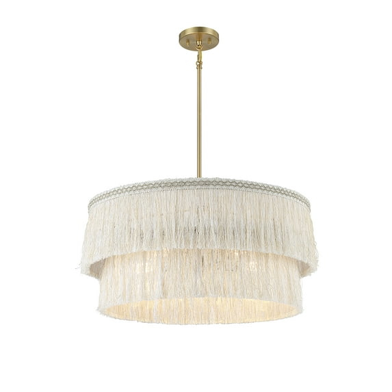 Trade Winds Anya 5-Light Pendant in Natural Brass