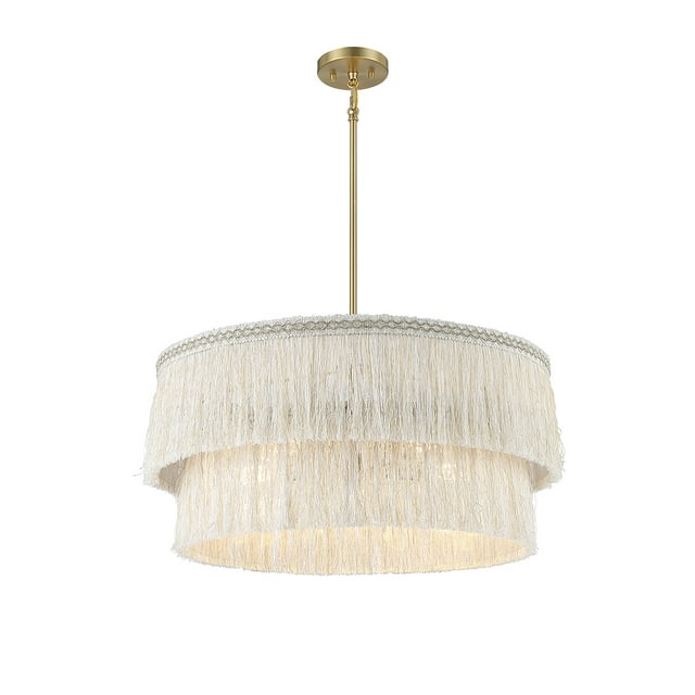 Trade Winds Anya 5-Light Pendant in Natural Brass