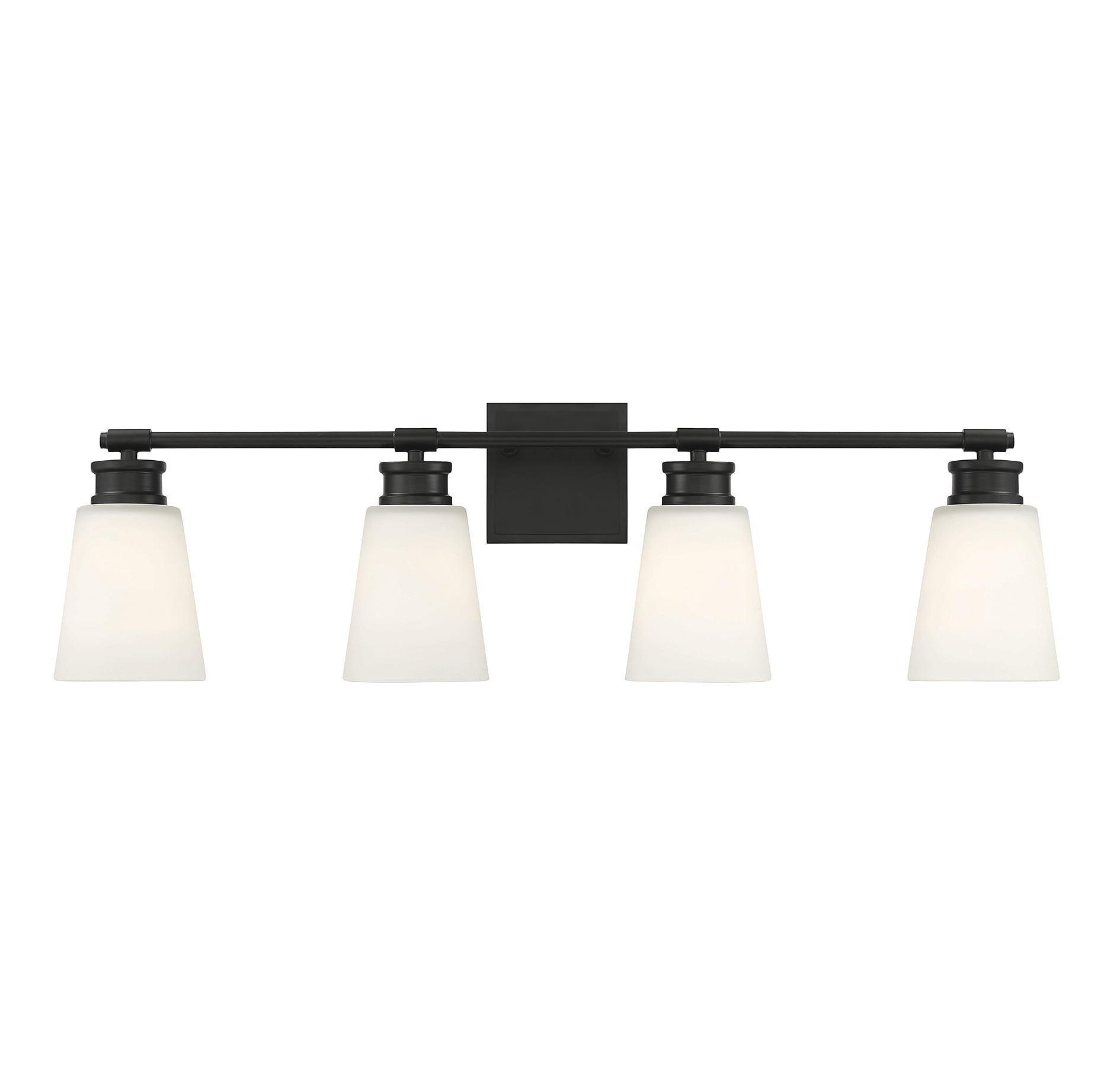 Trade Winds Billie 4-Light Bathroom Vanity Light in Matte Black