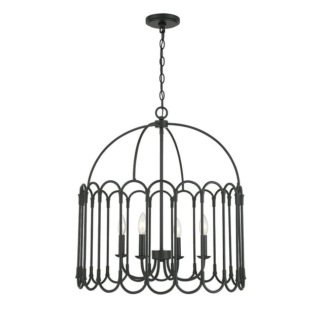 Trade Winds Chloe 4-Light Pendant in Matte Black