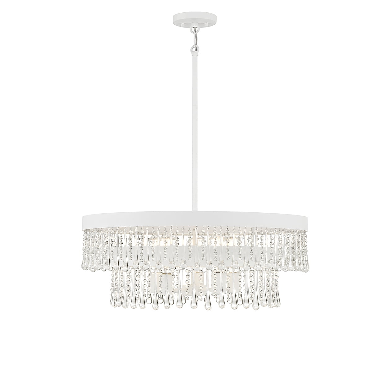 Trade Winds Claire 6-Light Pendant in Bisque White